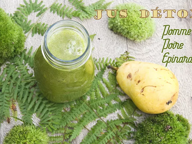 L'Élixir Minceur "Douceur Verte" : Jus détox pomme, poire, épinard