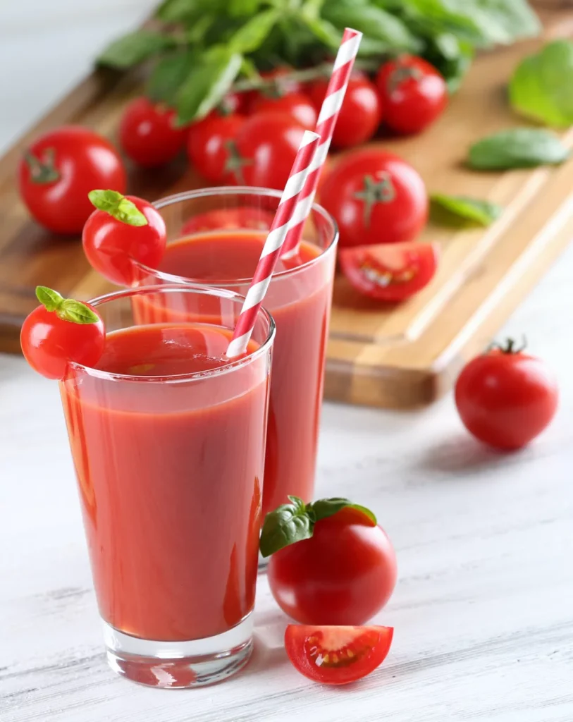 Le Cocktail Détox "Verveine Rouge" : Jus tomate et basilic